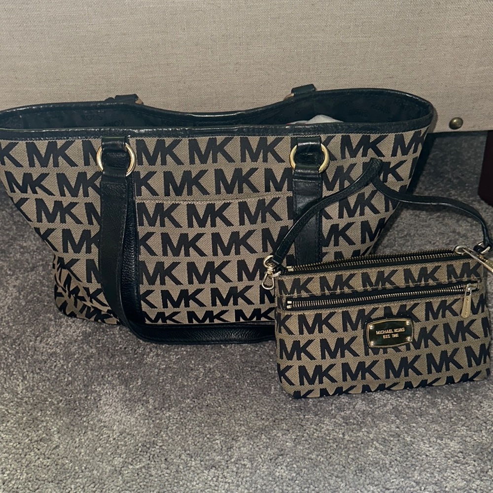 MK logo bag set